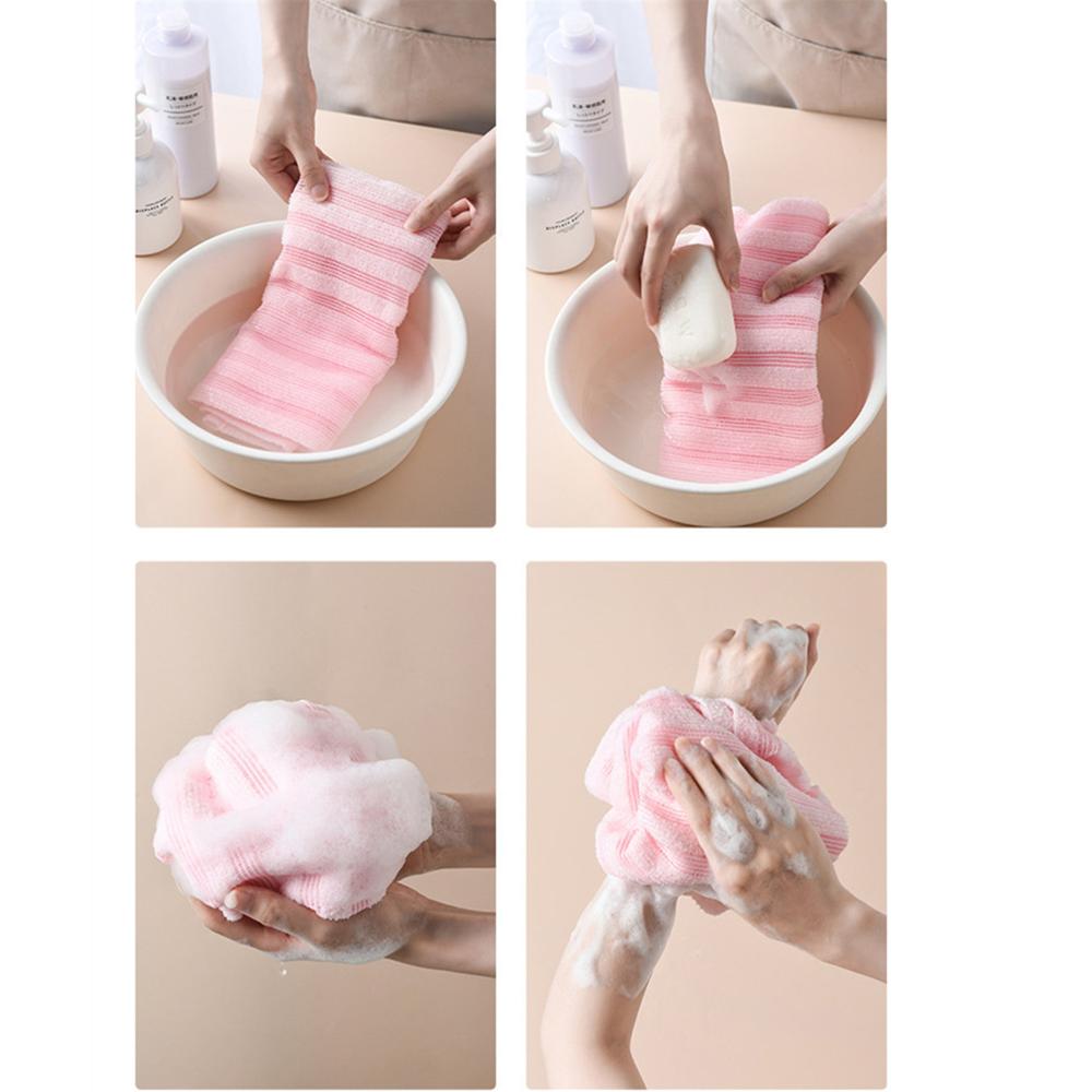 Durable Massage Cleaner Body Cleaning Shower Scrubber Washcloth Exfoliating Bath Towel Back Scrubber