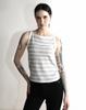 Maegolenseoul Slub Stripe Sleeveless Gray