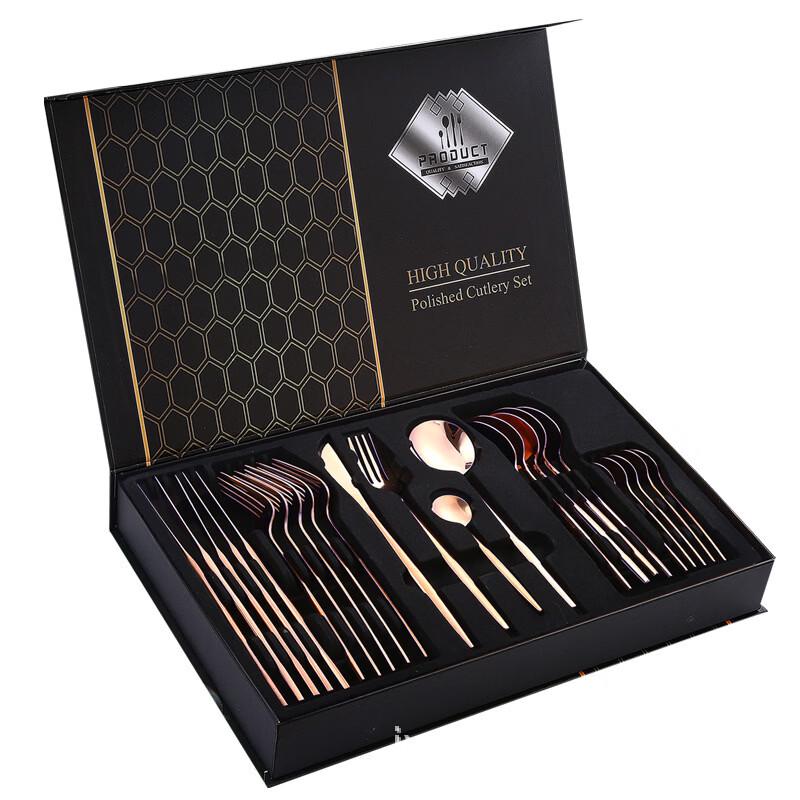 Lantuan Portuguese Style 24-Piece Stainless Steel Cutlery Set