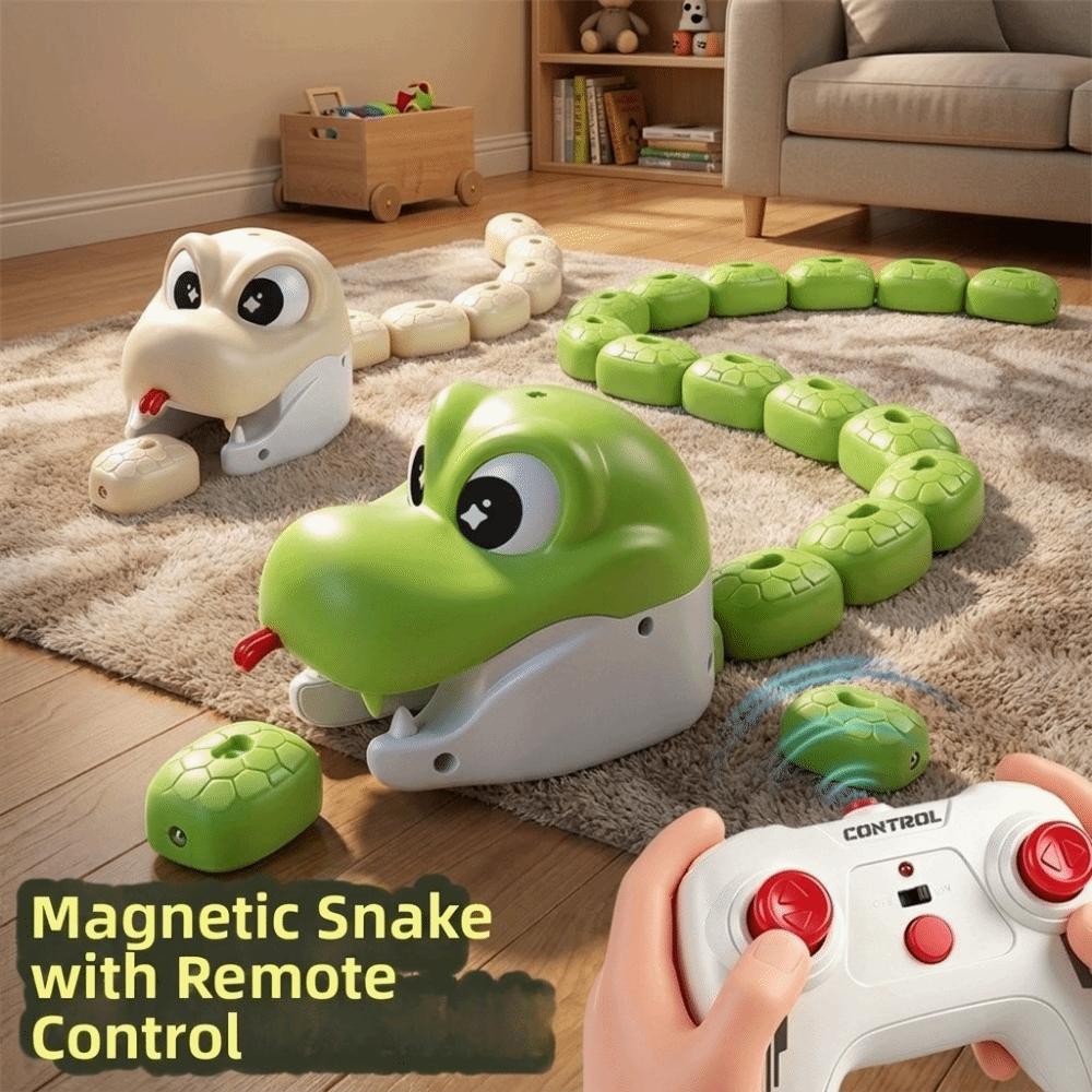 Rechargeable Greedy Snake Car Magnetic Magnetic RC Car Educational Toy for Kids