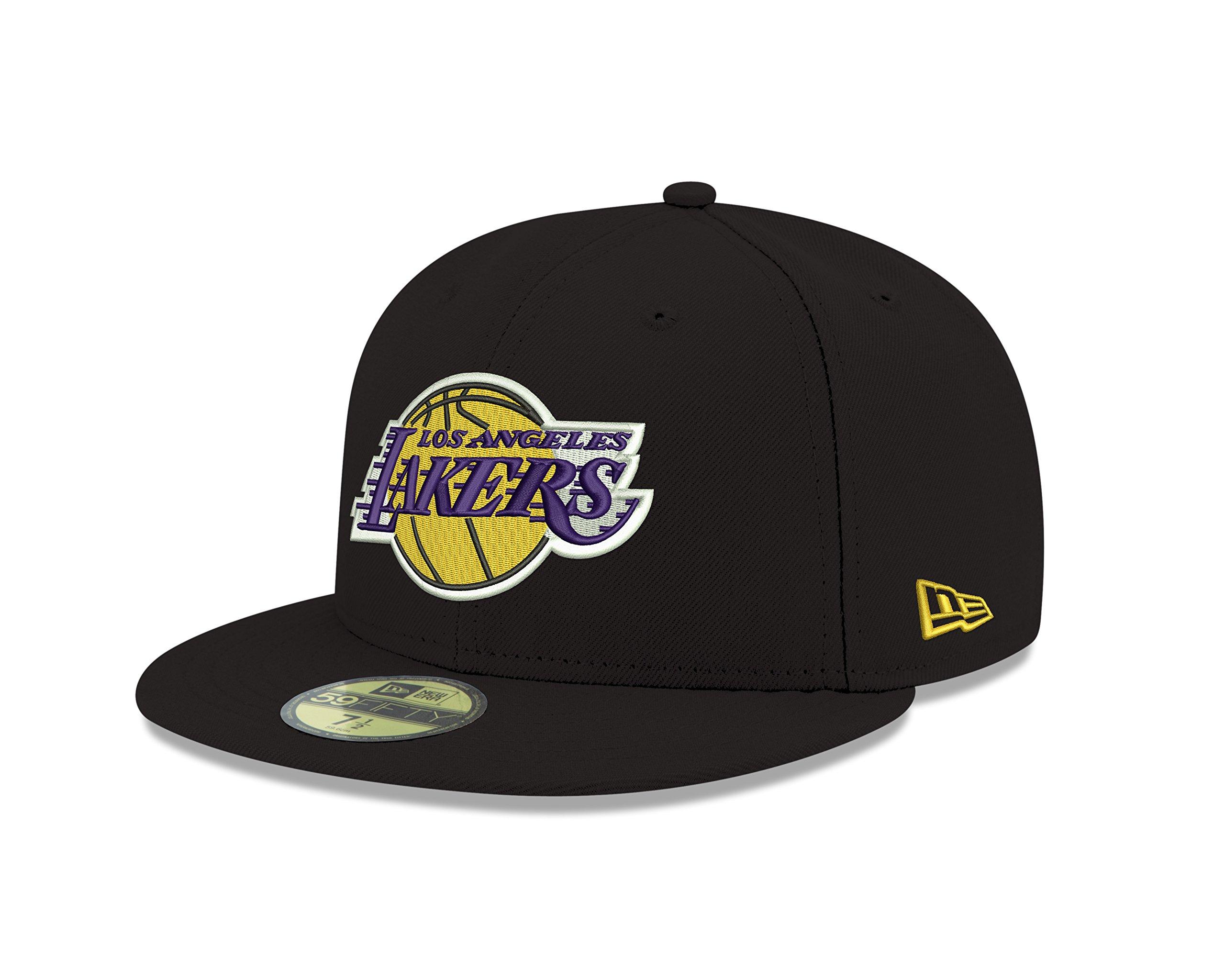 Официальная кепка New Era NBA 59FIFTY с фиксированным размером, черная, мужская, чёрный