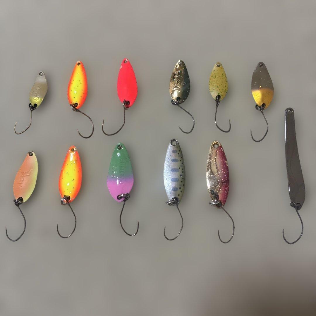 Used Trout lure area trout spoon set of 12