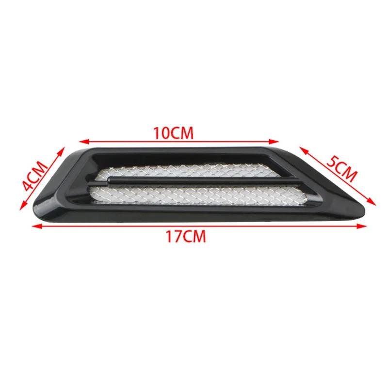 2Pcs/set Car Side Air Flow Vent for Fender Hole Cover Intake Grille Duct ABS Car Side Vents Styling Car Decoration Accessories