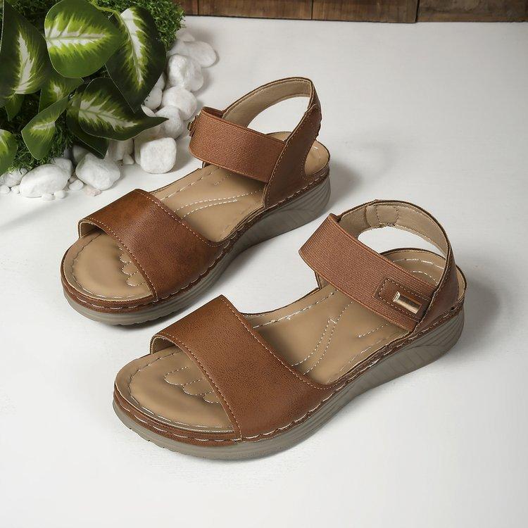 Large-sized Shoescasual Sandalswomen's Sporty Style Comfortable Shoes Fish-mouth Sandals