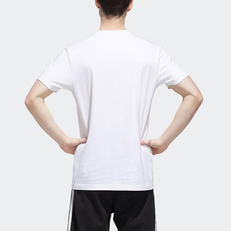 Adidas Neo Disney Donald Duck Print Casual Short Sleeve T-Shirt Men Tops White GJ5637