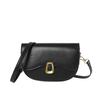 Stylish Winter Women's Saddle Bag Fashionable Crossbody Purse In Black Beige Pink Khaki