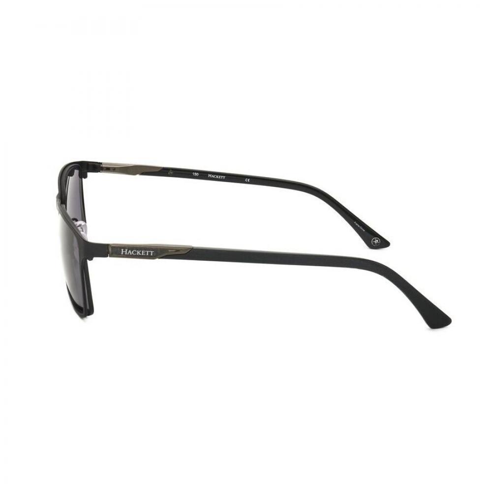 Herren S Schwarze Rechteckige Sonnenbrille hekS1213 002 1