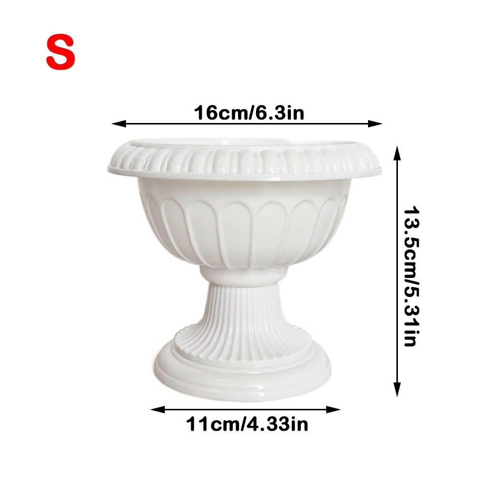 

Mini Flowerpot Pedestal Style Standing Succulent Planter Pot Nordic Style Plastic Decorative Vase
