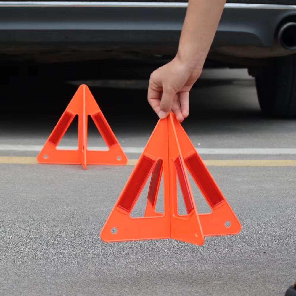 Red Cars Stop Sign Stand Foldable Car Breakdown Warning Sign  Car Accessories