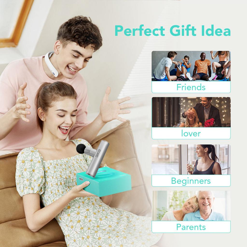 SKG F3 Lite Full-Body Massage Gun - Silver