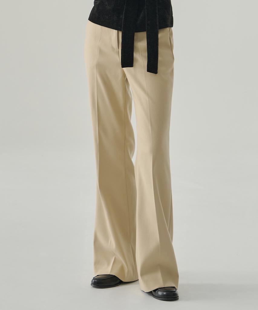 Deuloupisumeon Tosti Brushed Bootcut Slacks [Brown]
