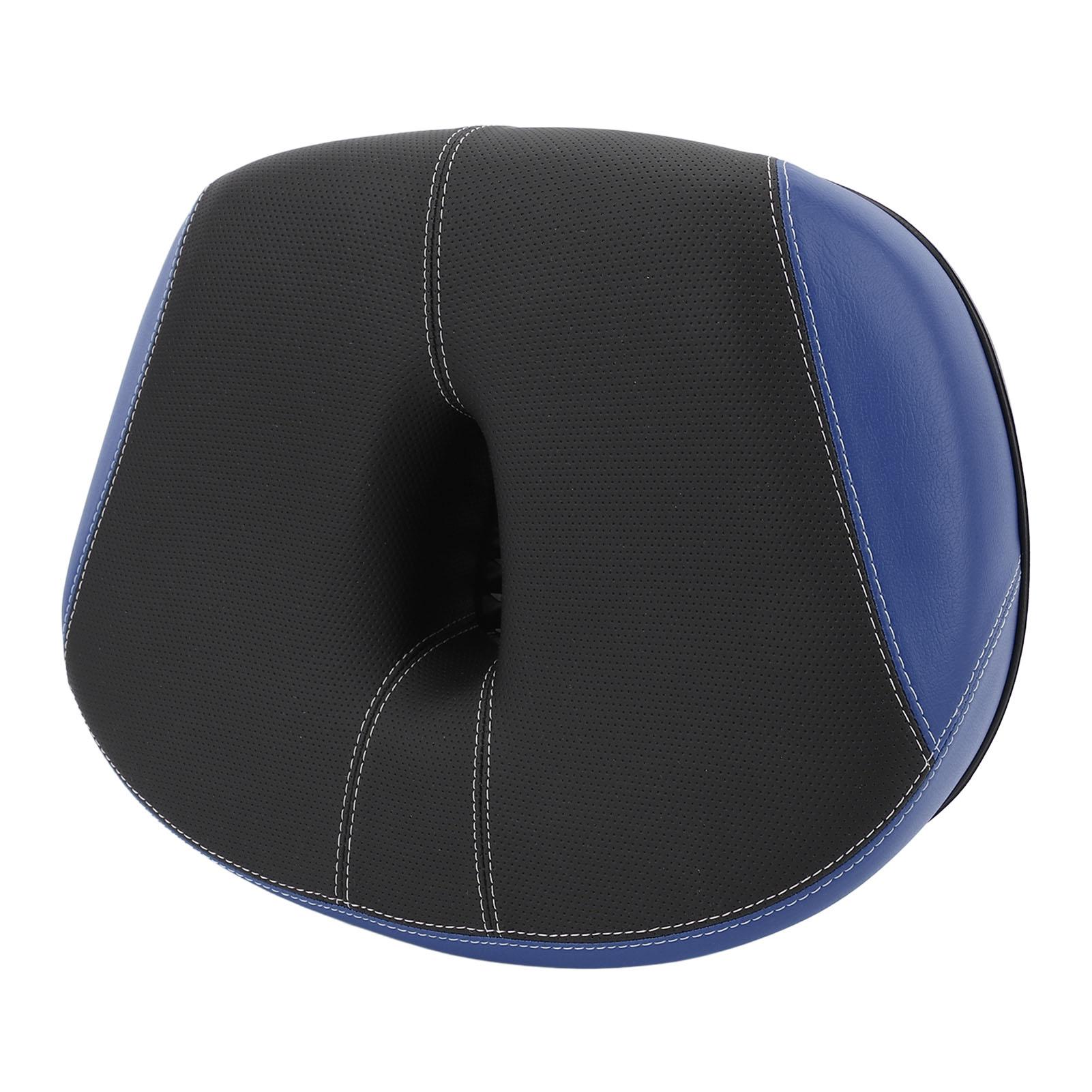 

Noseless Bike Seat Wide Bike Saddle Replacement Thickened Hollow Breathable Shock Absorbing City Mountain Bike Seat синий