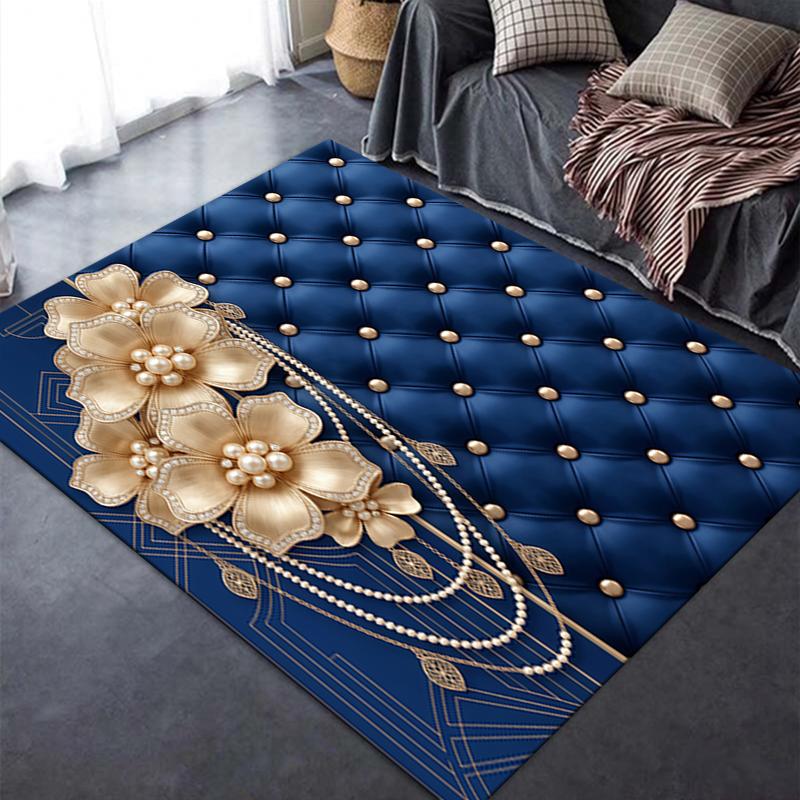 2025 New Gorgeous palace style Carpet Rug for Living Room Bedroom Home Sofa Decoration,Kids play Non-slip Floor Mat