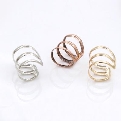 U-Shaped Ear Bone Clip Fashion Earrings Three Circles Creative Earrings Personalized Jewelry ADM