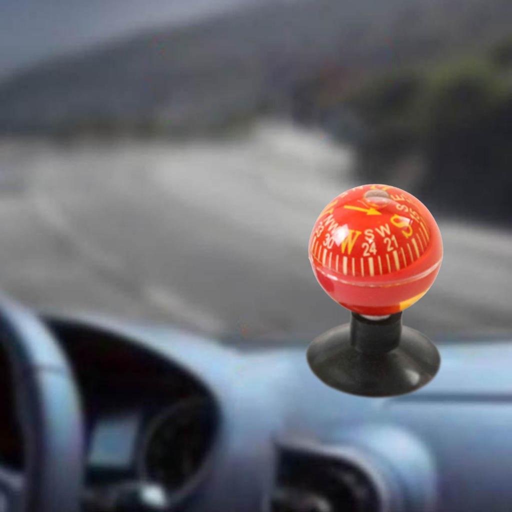 Car Compass Assembly Easy To Install Car Dash Compass Automotive Compass Ball Suction Cup Mini Compass for Car Random Color