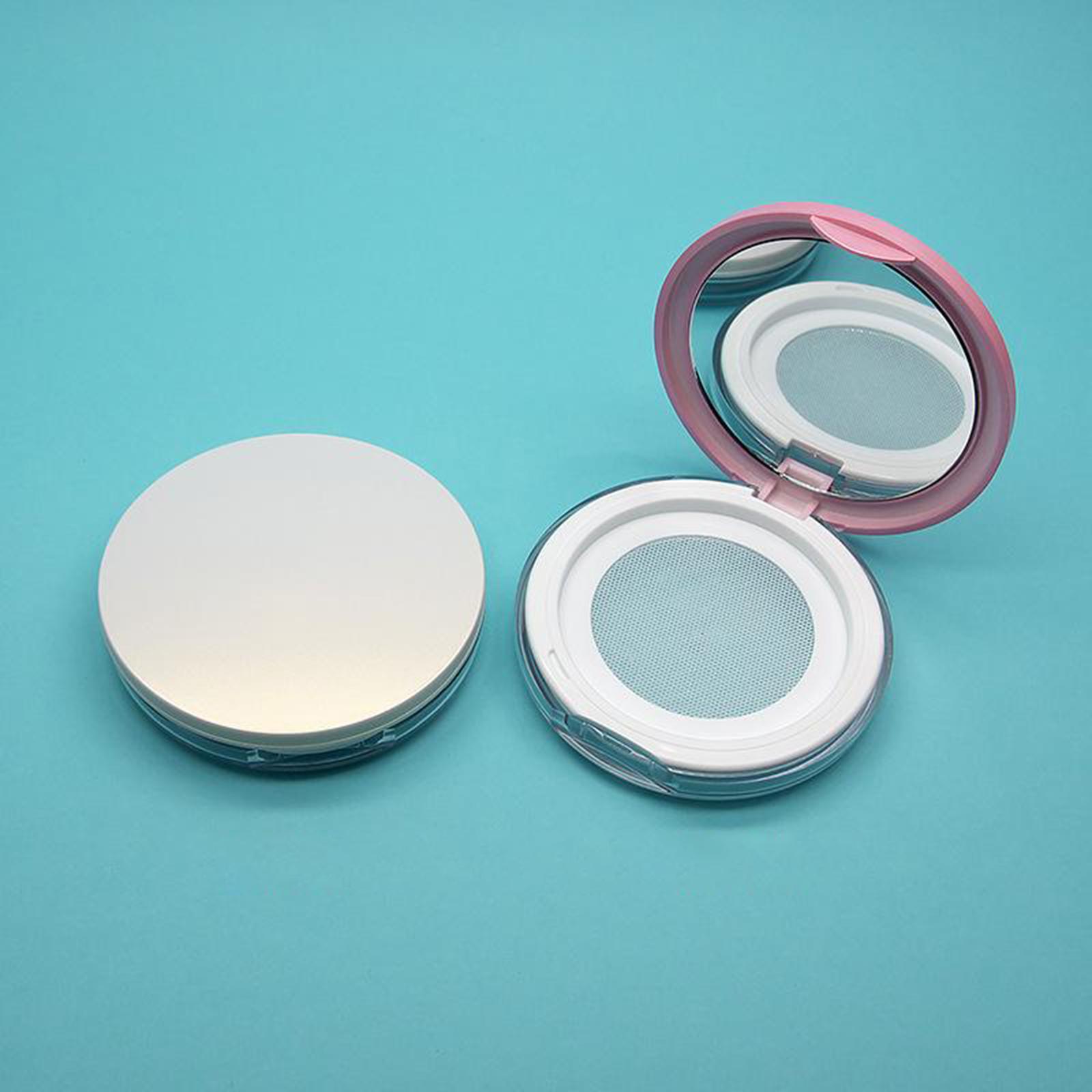 

Capacity 0.1 oz Empty Reusable Loose Powder Container Travel Kit with Mirror белый