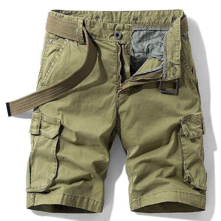 Men's Summer American Retro Multi-pocket Tooling Shorts All-match Casual Shorts