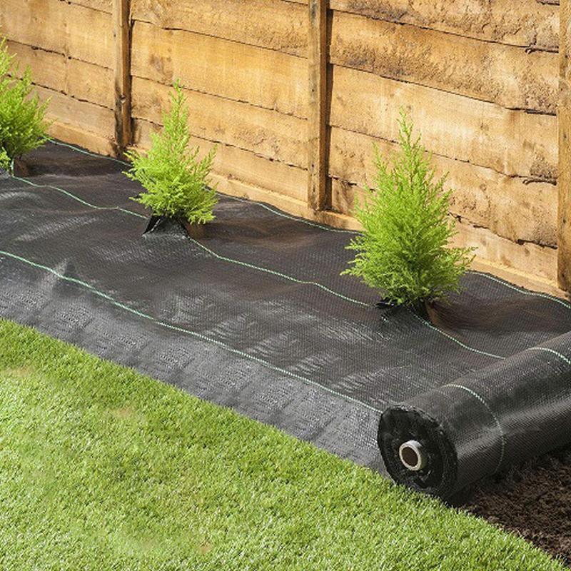 Landscape Fabric Heavy Duty Grass Control Garden Fabric Ground Cover Heavy Duty Black Grass Barrier Garden Grass Control Fabric