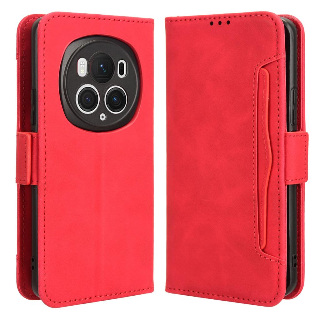 Leather Cover for Honor Magic6 Pro 5G Case Stand Multiple Card Slots Case