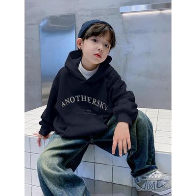 Boys' 2025 Spring/Autumn Sweatshirt - Stylish Long Sleeve Streetwear for Kids