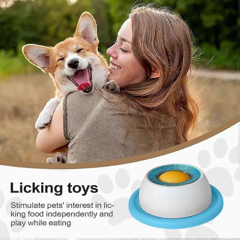 Dog Licking Toy - Slow Feeder Treat Dispenser for Puppy Training, Enrichment with Food Dispenser, Food Crate Accessory