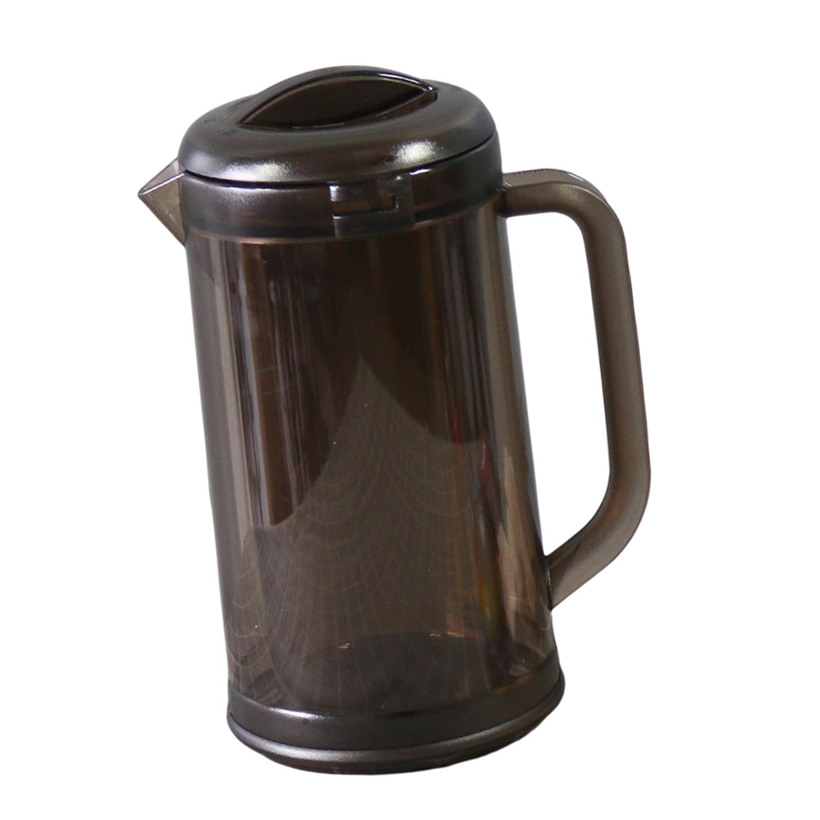 Water Jug Pitcher with Handle Shatterproof Large Beverage Jars Iced Tea Pitcher for Party Restaurants Iced Tea Refrigerator Home темно-коричневого
