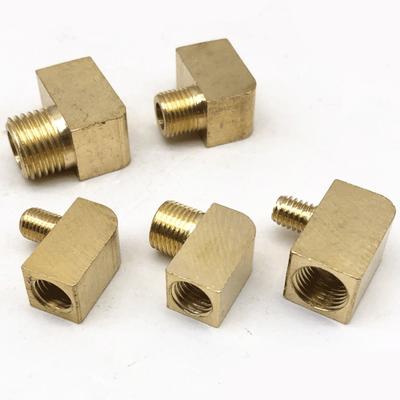 M6 M8 M10 1/8" BSP Gomito Maschio Femmina a 90 Gradi Blocco Raccordo Tubo in Ottone Per Raccordo a Compressione Lubrificazione Olio
