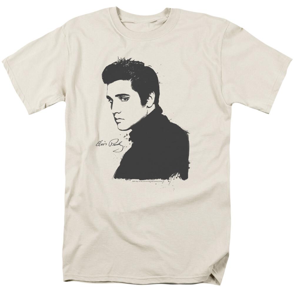 Elvis Black Paint T-Shirt XXL