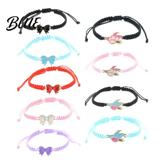 Adjustable Friendship Bracelet Bow Braided String Rope Handmade Elegant Wristband