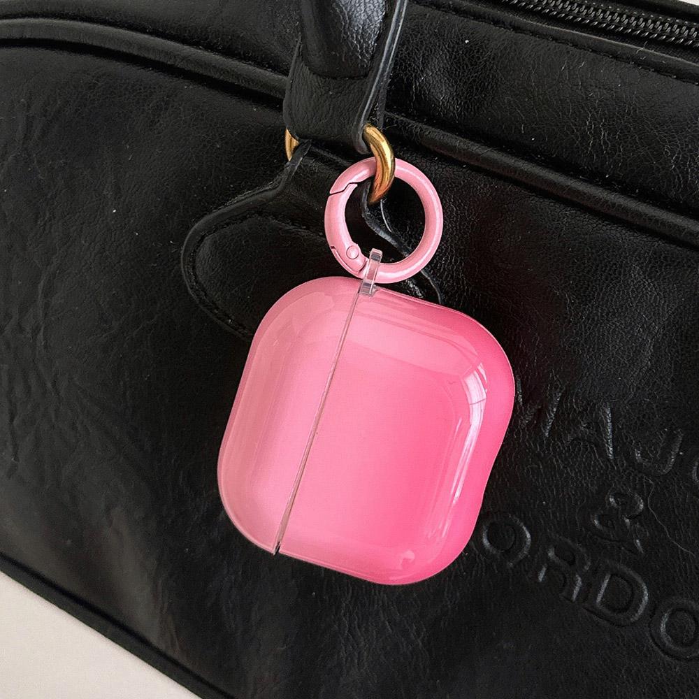 New Gradient Pink Gloss Smooth Soft Silicone Case With For Apple AirPods Pro 2 3 4 1 Wireless Bluetooth Earphone Cover