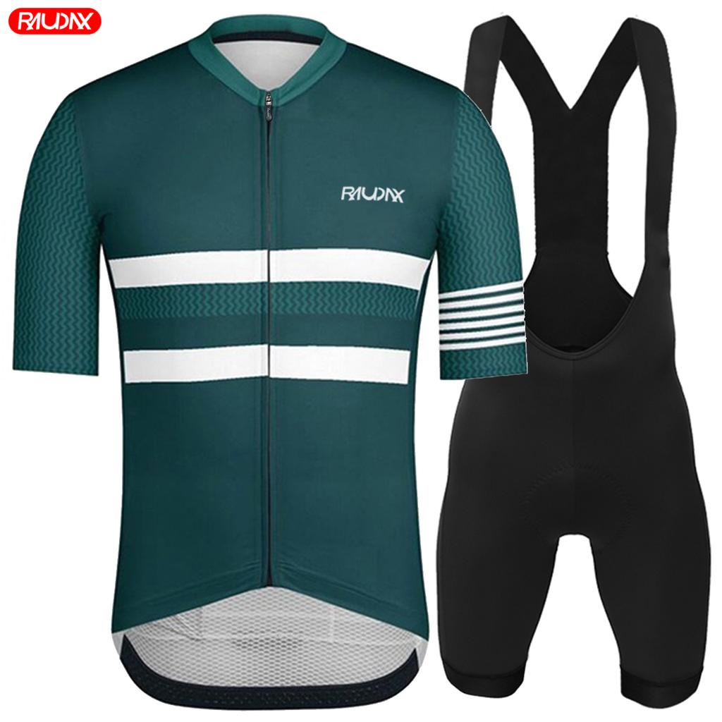 2026 Raudax High Quality Ciclismo Men Summer Short Sleeve Cycling Jersey Breathable Maillot Ciclismo Hombre Cycling Clothing Set
