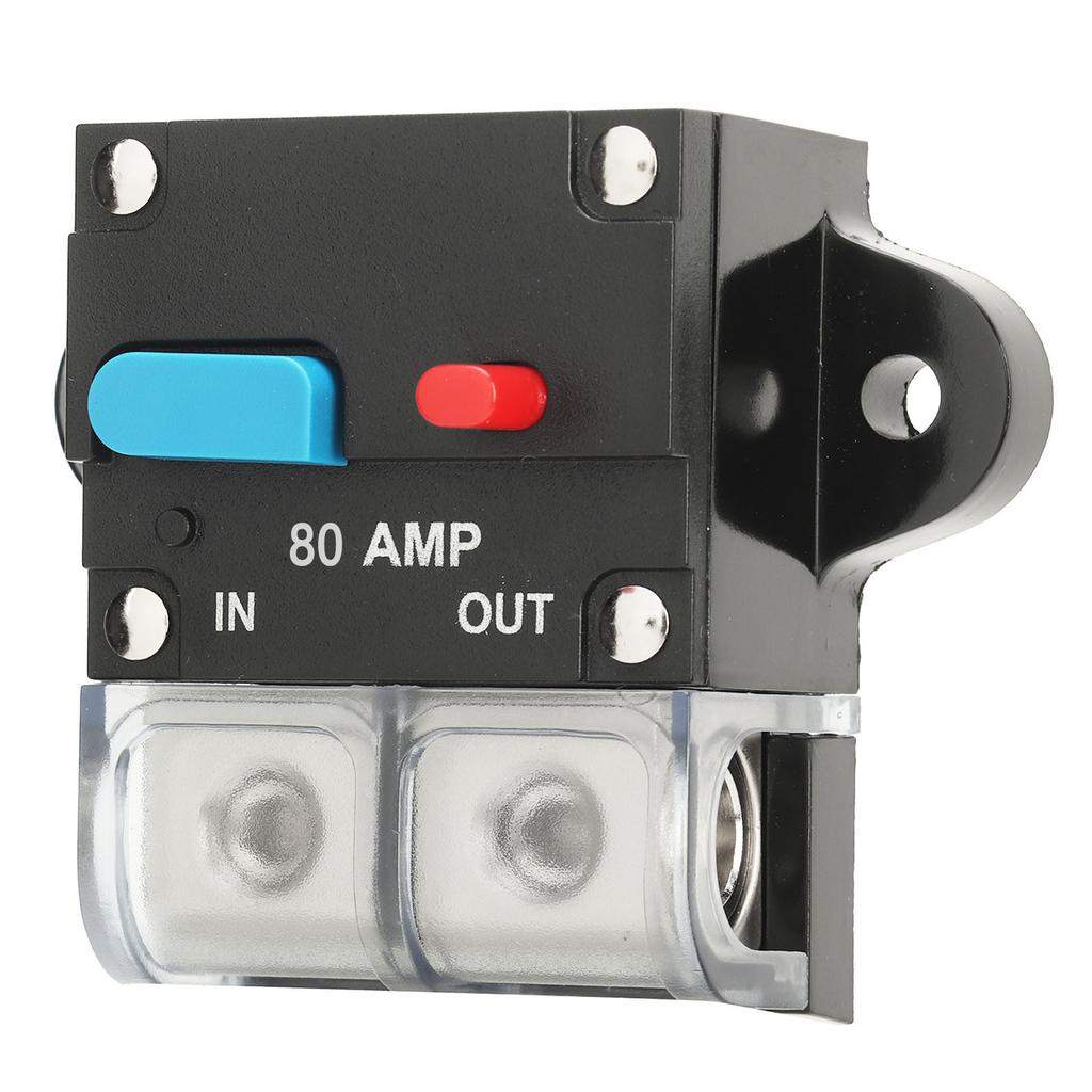 DC24V Circuit Breaker with Manual Reset Switch Short Circuit Protection for Car Boat Ships RV