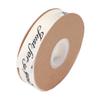 2,5 cm Satinbandrolle 45 yd Druck Nur für Dich Polyester für DIY Hochzeitsdekoration Geburtstagstorte Verpackung Beige