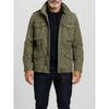 Spring  Men's M65 Cargo Jacket: Casual Vintage Multi-Pocket Long-Sleeve Cardigan Coat for Everyday Wear