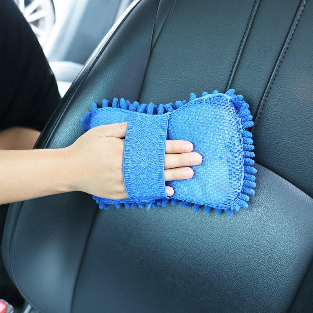 Car Cleaning Sponge Car Wash Care Washing Brush Pad Cleaning Tool Microfiber Polishing Dusting Scratch-free Washing Cars Floors
