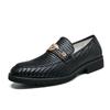 Schwarze Herrenschuhe Herren Loafer Leder Designer Spitzschuhe Brogues Business Herrenmode Markenschuhe für Herren