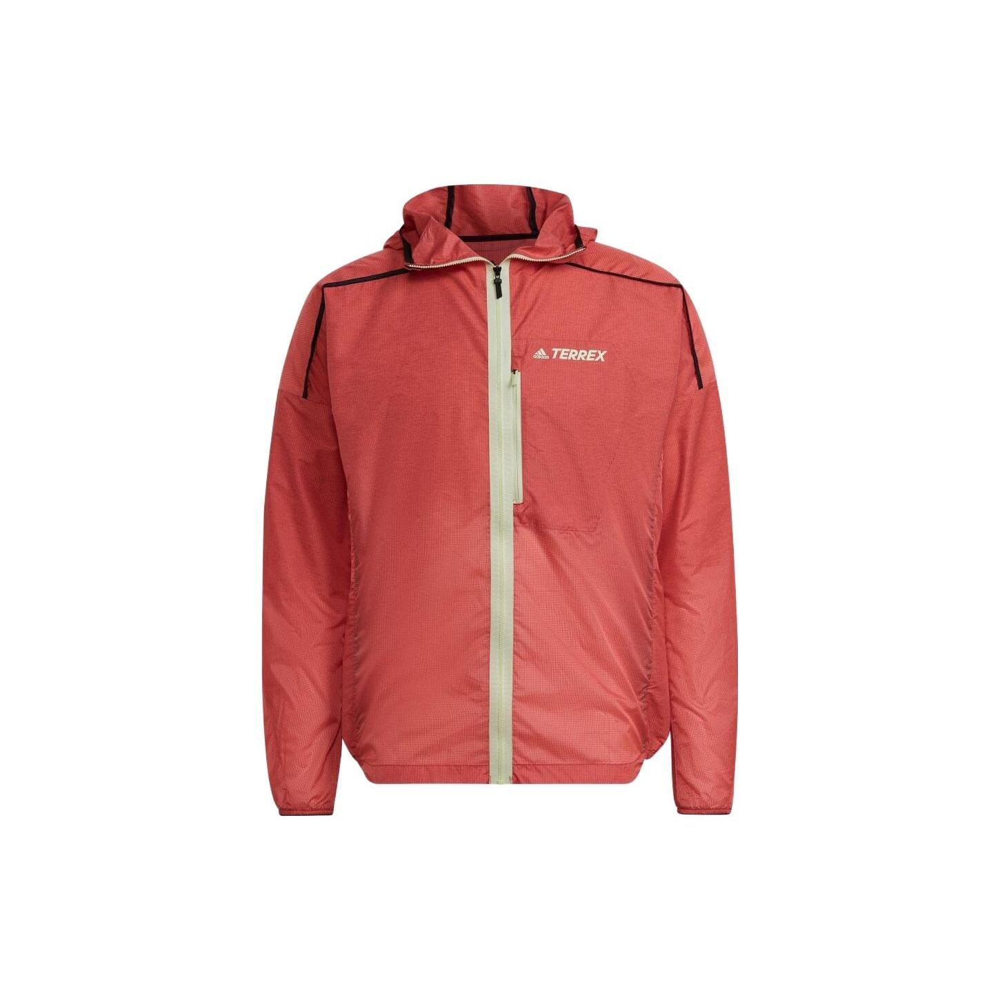 Men s adidas Reflective Windproof Logo Alphabet Hooded Jacket H11744 M