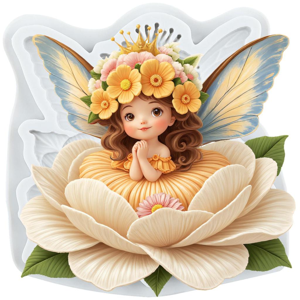 Butterfly Fairy Silicone Molds Flower Fairy Fondant Mold Cake Decorating Tools Cupcake Topper Candy Resin Clay Chocolate Gumpaste Mold