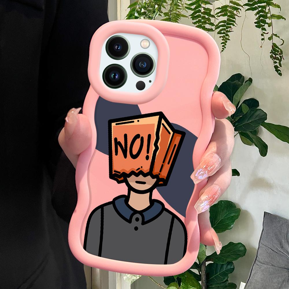 Cute Soft Phone Cover for iPhone 11 12 13 14 15 Pro Max 6 6S 7 8 Plus Xs Wave Edge Shockproof Protective Rubber Case