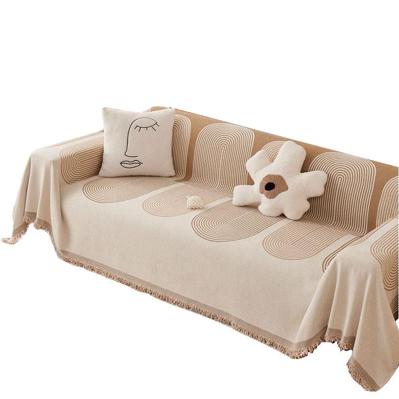 Geometric Modern Sofa Cover Cloth Chenille Sofa Towel Anti Cat Scratch Sofa Cover Universal for All Seasons