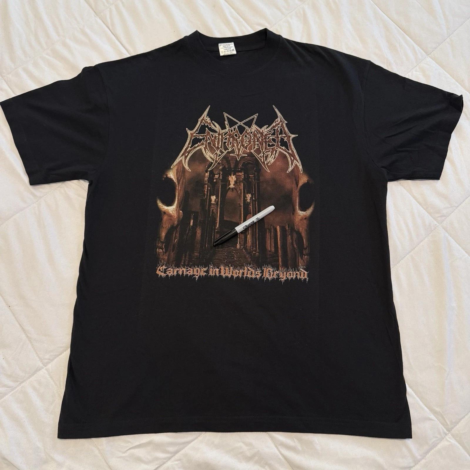ENTHRONED Carnage In Worlds Beyond Shirt XL, Limbonic Art, Urgehal,Inquisition 3XL