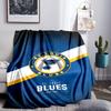 Blues Louis Crest Throws Blanket Flannel Blankets Plush for Couch Bed Gifts for Men Women Travel picnic blanket Christmas fan gifts