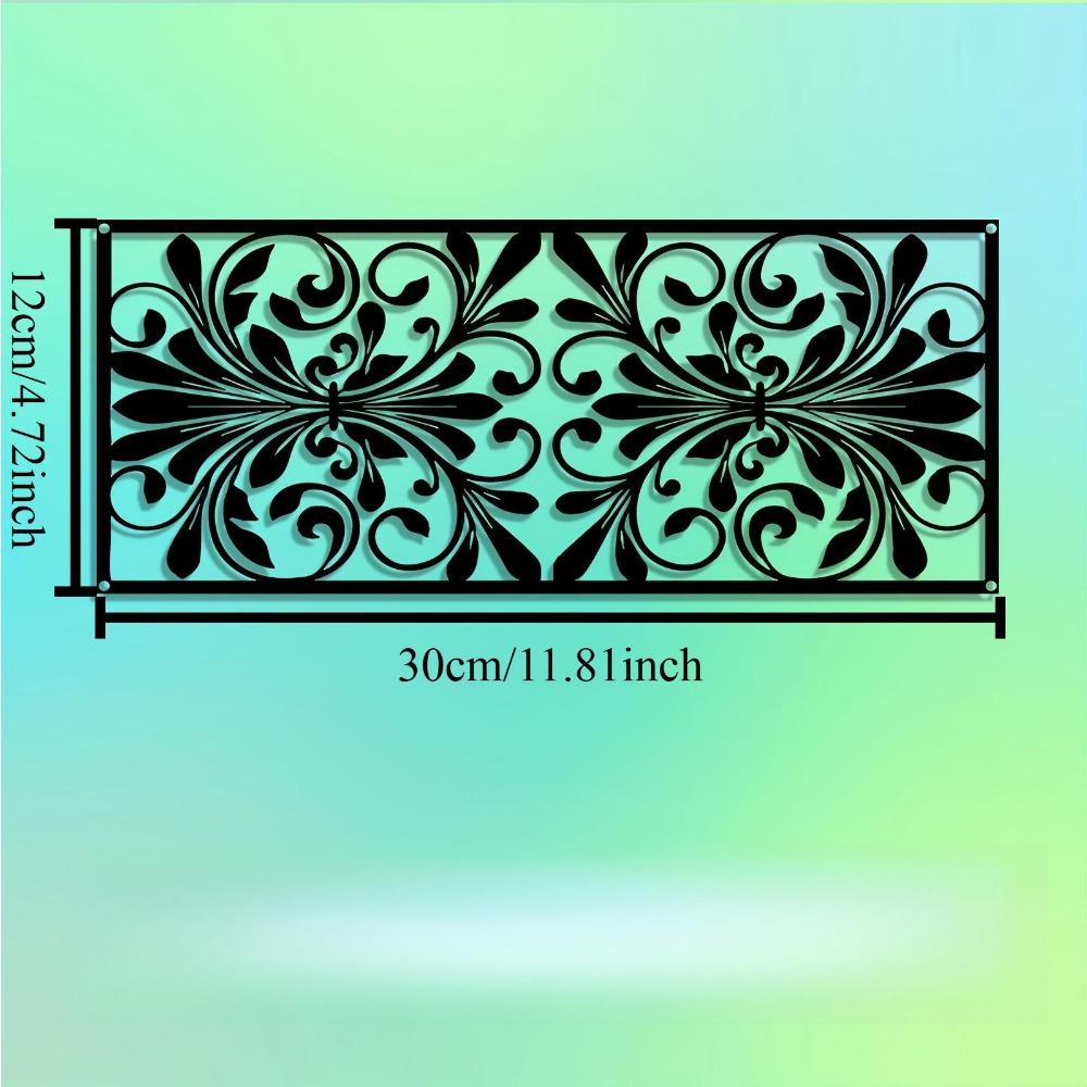 

Vintage Gemstone Metal Wall Art Retro Sculpture Outdoor Garden Fence Decor Gift