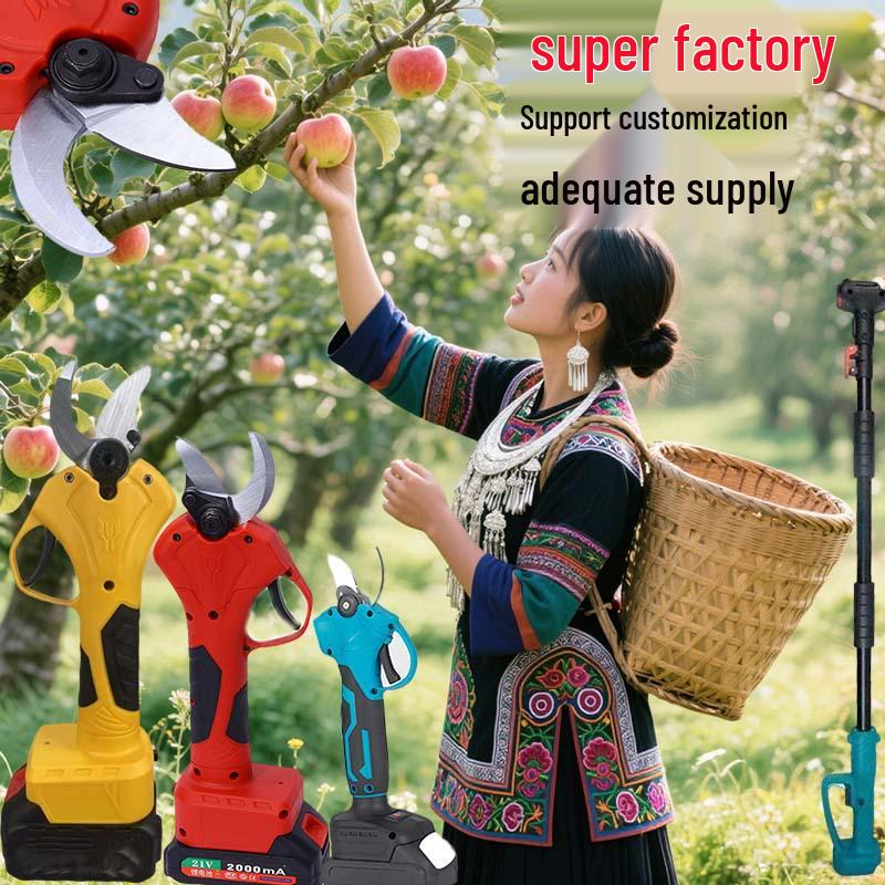 Rechargeable Extendable Electric Pruning Saw for High Branches and Orchard Logging