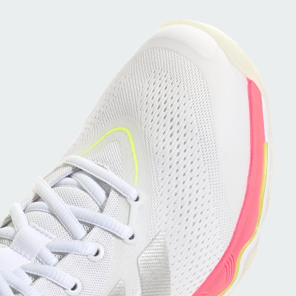 adidas CRAZYFLIGHT 7 KI7938 Women's Performance Sports Shoes Cloud White / Tech Grey Metallic / Solar Turbo
