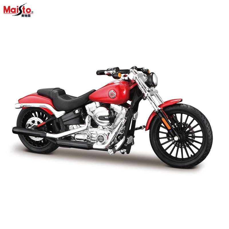 Maisto 1:18 Harley-Davidson Motorcycle 2009 FXDFSE CVO Fat Bob Alloy Motorcycle Model Toy Car Collection