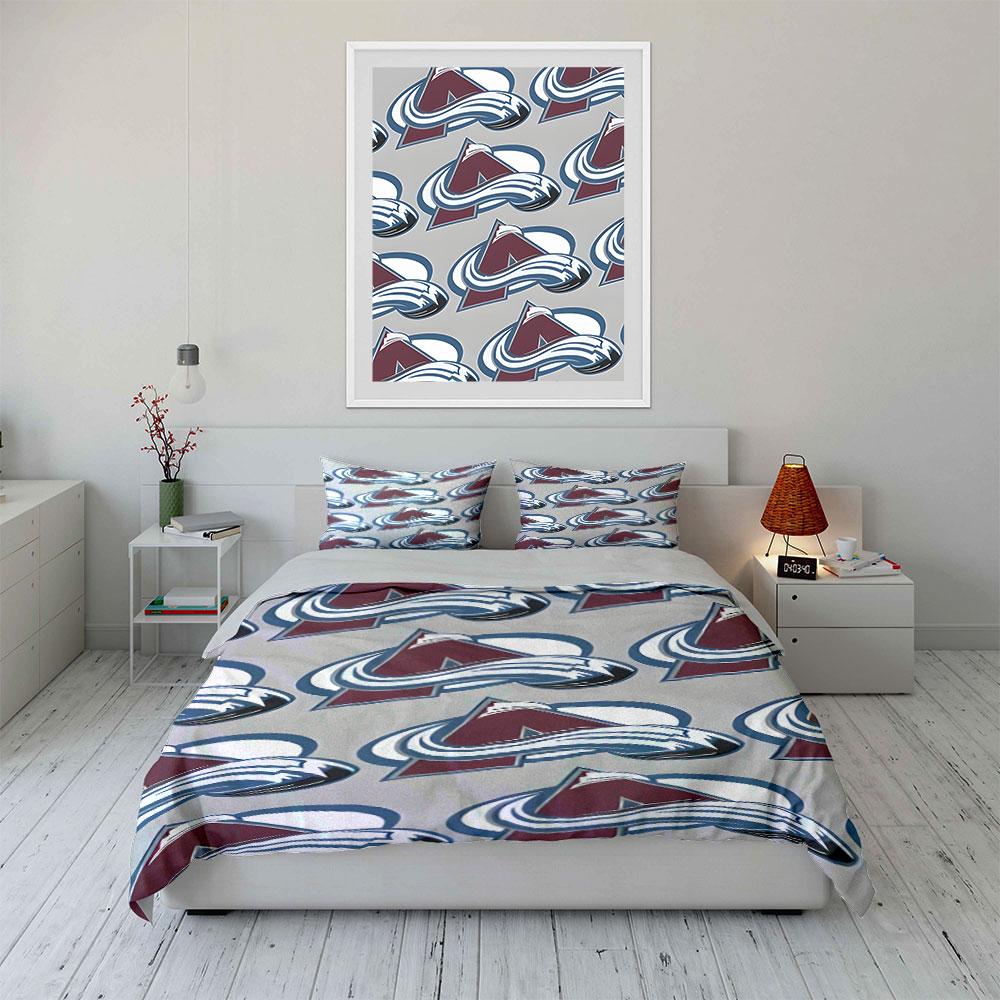 "Red A Logo with White Swirling Design" Print Bedding Set Duvet Cover Pillowcases (1* Duvet Cover 2* Pillowcases Do Not Include Comforter)