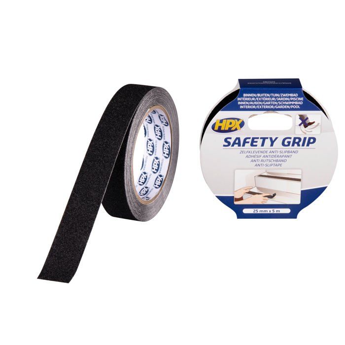 SODISE TOPCAR 20428 Black Anti-slip Tape 25 Mm X 5 M - Acrylic Adhesive, PVC, 0.80 Mm