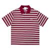 Camisa Polo Listrada Colorida Contrastante Estilo College Malha de Pérola Respirável Ombro Caído Top Casual Juvenil Roupas Masculinas