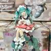 Original FuRyu Noodle Stopper Hatsune Miku 14cm Flower Fairy Anemone Figure Anime Figurine Collections Toys Gifts
